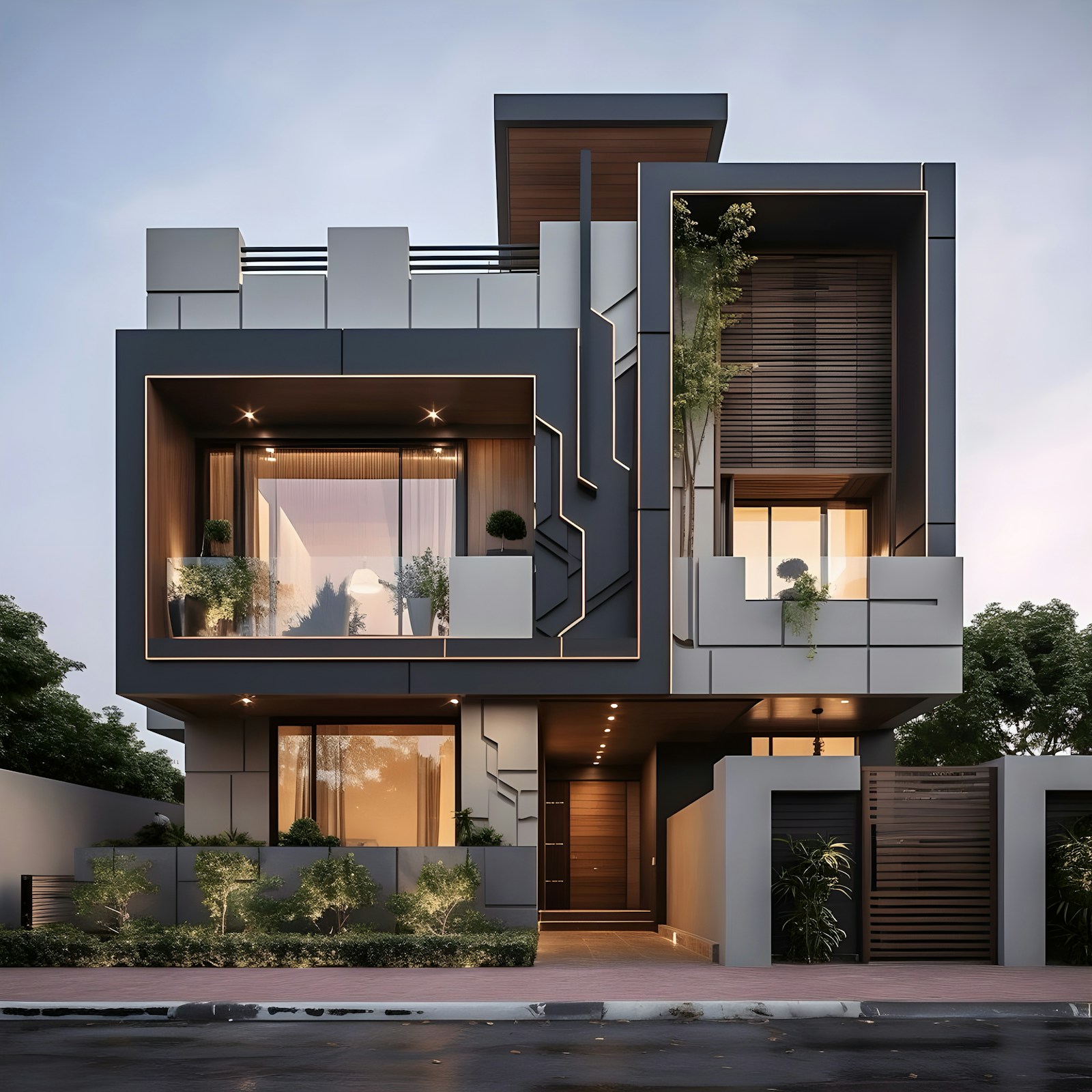 Modern residential building in Ecuador